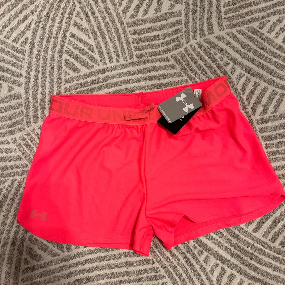 Under Armour Pink Athletic Shorts Lightweight Moisture-Wicking